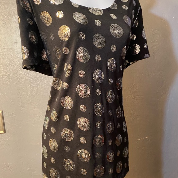 SKINKY BRAND Black with Silver Sequin Polka-Dots - Picture 11 of 15